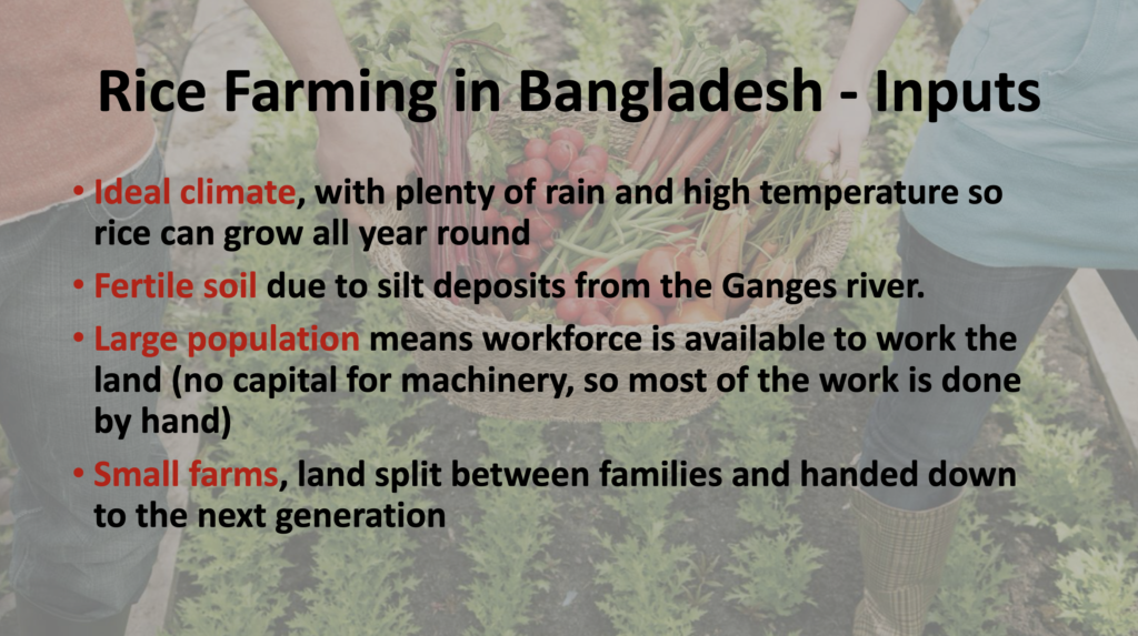 geography of food production